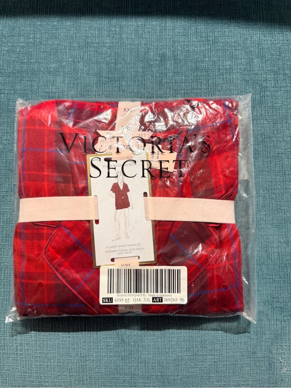 Victoria's Secret Red Plaid Short Pajama Set